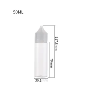 White 30ml e-liquid bottles (Model: short)