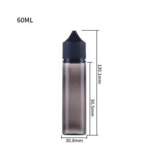 Black 60ml e-liquid bottle(long)